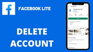 How To Delete Account On Facebook Lite 2024 [upl. by Ecnerwal]