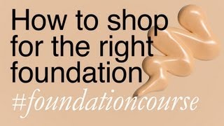 How To Shop For The Right Foundation [upl. by Hanshaw309]