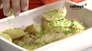 Recept Hazenrugfilet met trio van puree  Colruyt [upl. by Ailecnarf]