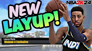 This MIGHT be the BEST LAYUP in NBA 2K24 New Layup Package for Season 4 NBA 2K24 [upl. by Lalib]