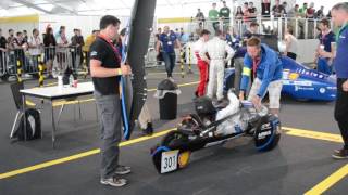 Shell Ecomarathon technical inspection paddock and first testrun [upl. by Roht]