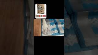 Organza saree from meesho for 608rs youtubeshorts meesho subscribemychannel saree [upl. by Omrelliug]