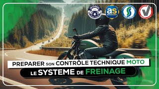 Préparer son contrôle technique moto  Le système de freinage [upl. by Nalorac]