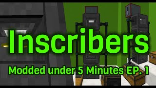 How To Automate AE2 Inscriber  Modded under 5 Minutes Ep 1 [upl. by Dupre604]