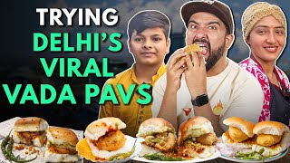 Trying Delhis Viral Vada Pavs  The Urban guide [upl. by Narej]