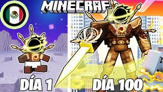 ¡Sobreviví 100 DÍAS como un SINIESTRO TITÁN RELOJ en Minecraft HARDCORE [upl. by Waylan]