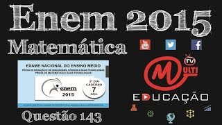 Enem 2016  Matemática  Prova Azul  Q143 [upl. by Caron]