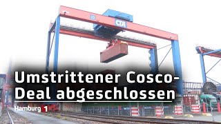 CoscoBeteiligung offiziell HHLA unterschreibt Veträge [upl. by Letnwahs]