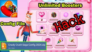 Candy Crush Saga Hack 2024  Config File Unlimited Boosters  Facebook Connect [upl. by Toinette]