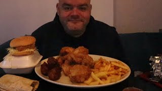 independent chicken shop uk mukbang [upl. by Bronson]