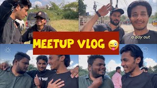 meetup vlog  Meeting Hyderabad food vlogger [upl. by Ahsilav]