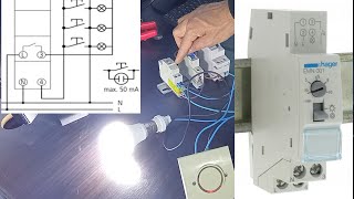 طريقة تركيب المنيتري بكل بساطة installation minuterie éclairage escalier [upl. by Morez]