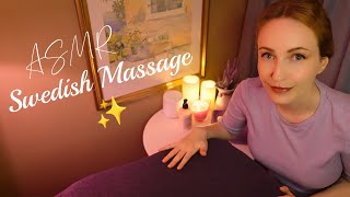 ASMR Swedish Back Massage🌿♡ Hellig Lund Hotel Spa • Soft spoken Roleplay✨️ Body pillow Part 2 [upl. by Raynor]