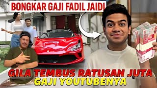 Bongkar Gaji Fadil Jaidi Dari YouTube Terbaru [upl. by Alanson]