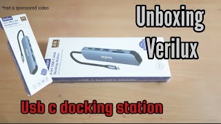 UNBOXING Verilux USBC docking station for mobile and laptop [upl. by Enyamrahs454]