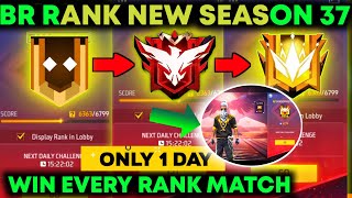 Br Rank Season 37  Free Fire Solo Rank Push Tips And Tricks  How To Push Rank In Free Fire  ff [upl. by Auria]