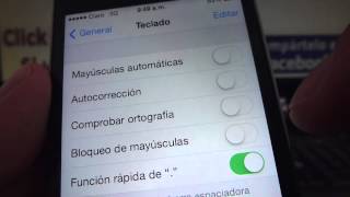Cómo Desactivar y activar Comprobador de ortografía iPhone 5S 5C 5 4 iOS 7 español Channeliphone [upl. by French731]