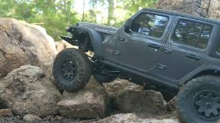 Kyosho Mini Z 4x4 Jeep Rubicon first run [upl. by Osyth]