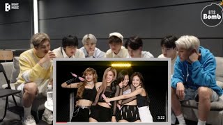 BTS Reaction to Blackpink Really Performance at Makhauri Fanmade 💜 [upl. by Alcock]