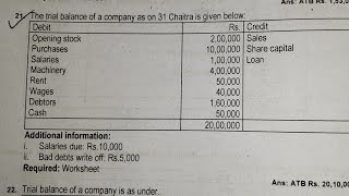 Class 12  10  column worksheet solution  Old is Gold 2081 [upl. by Ahselak]