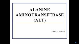 Alanine Aminotransferase ALT  Clinical Significance of Diagnostic Enzymes  Medical Biochemistry [upl. by Agle]