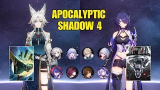 Apocalyptic Shadow Stage 4  E0 Feixiao FUA Team amp E0 Acheron Double DoT  Honkai Star Rail 26 [upl. by Avera254]