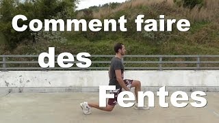 Pourquoi et comment faire des Fentes 4 variantes de base  Tutoriel [upl. by Anilasor222]