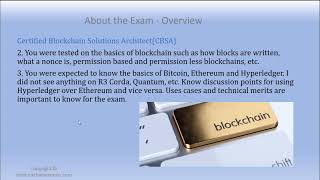 Certified Blockchain Solutions Architect Exam Review and Top five reasons to get Certified [upl. by Rhpotsirhc]