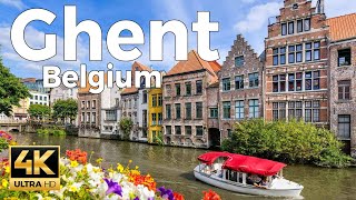 Ghent Gent 2022 Belgium Walking Tour 4k Ultra HD 60 fps  With Captions [upl. by Patt7]