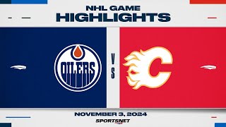 NHL Highlights  Oilers vs Flames  November 3 2024 [upl. by Harrison]