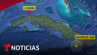 Reportan un fuerte terremoto en el extremo suroriental de Cuba  Noticias Telemundo [upl. by Ttocs]