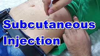 How to Inject a Subcutaneous Injection  Subcutaneous Injection Technique  Insulin Injection [upl. by Taveda]