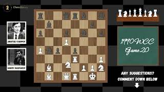 KASPAROVS RUY LOPEZ CRUSHES KARPOV  1990 WCC [upl. by Sualokin]