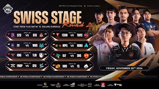 LIVE 🔴  MLBB M6 World Championship  Swiss Stage Day 2 [upl. by Athalla607]