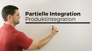 Partielle Integration Produktintegration Beispiele mit ln und e  Mathe by Daniel Jung [upl. by Irahcaz]