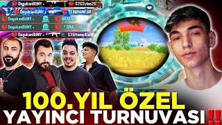 100YIL ÖZEL YAYINCI TURNUVASINDA YARGI DAĞITTIK  OLAYLI BİTTİ   PUBG MOBİLE [upl. by Forester]