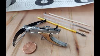 MINIATURE TOOTHPICK CROSSBOW [upl. by Reitman]