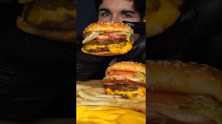 Burger KING asmr burger shorts mukbang [upl. by Sirah21]