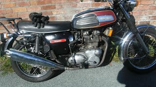 Triumph Trident ride from Llanwrda to Lampeter very good sound [upl. by Okihsoy]