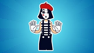 Mime Girl doing glass wall [upl. by Ellerrehs257]