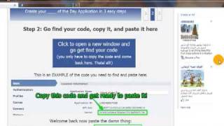 How to make an application on facebook Of The Day [upl. by Yenmor]