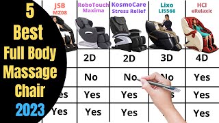 5 Best Full Body Massage Chair in India 2023  Best Massage Chairs 2023 [upl. by Esiuol]