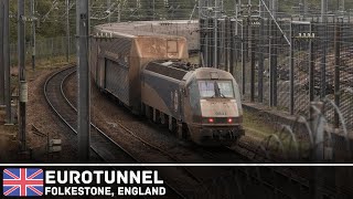 Züge am EUROTUNNEL  Einfahrten in Folkestone UK [upl. by Adall]