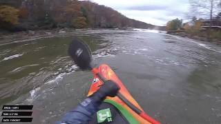 Kayaking the Lower Yough at 5 feet in a Party Braaap  9NOV2017 [upl. by Dorca571]