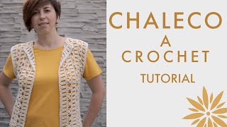 CÓMO hacer CHALECO a CROCHET para mujer paso a paso [upl. by Waechter795]