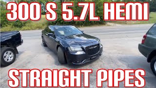 2015 Chrysler 300 S 57L HEMI DUAL EXHAUST w STRAIGHT PIPES [upl. by Petit]