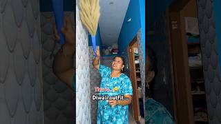 Mommies Diwali 💥Outfit☺️🤣 sathishanitha shorts comedyvideos funny reallifecomedy diwali [upl. by Sallie]