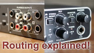 Behringer UMC404HD  Audio Routing Explained [upl. by Assennev]