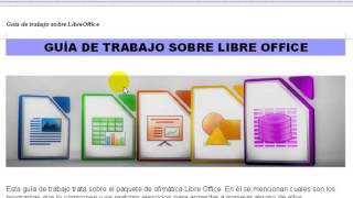 Trabajando con LibreOffice [upl. by Calendra]