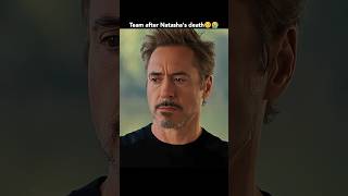 Tony Stark Steve Rogers and team superheroes after death of Natasha 🥺😭shorts ytshorts music [upl. by Llered]